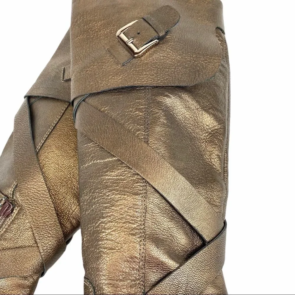 Via Spiga ‘Hanna' bronze tall leather boots 7 - Picture 13 of 15